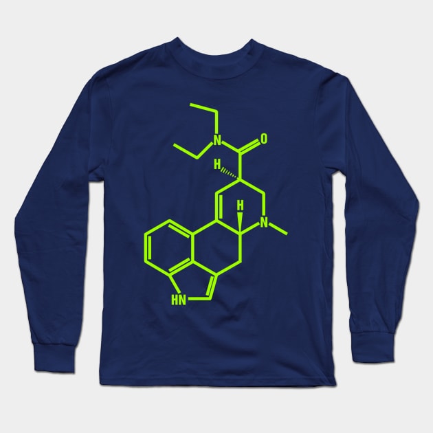 LSD Molecule Long Sleeve T-Shirt by GAz